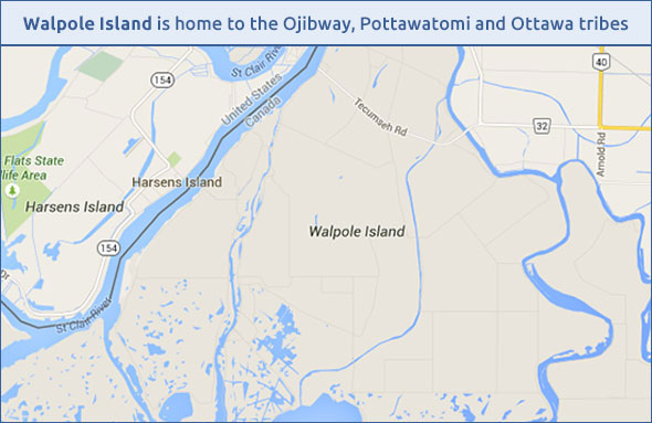 Walpole Island Map